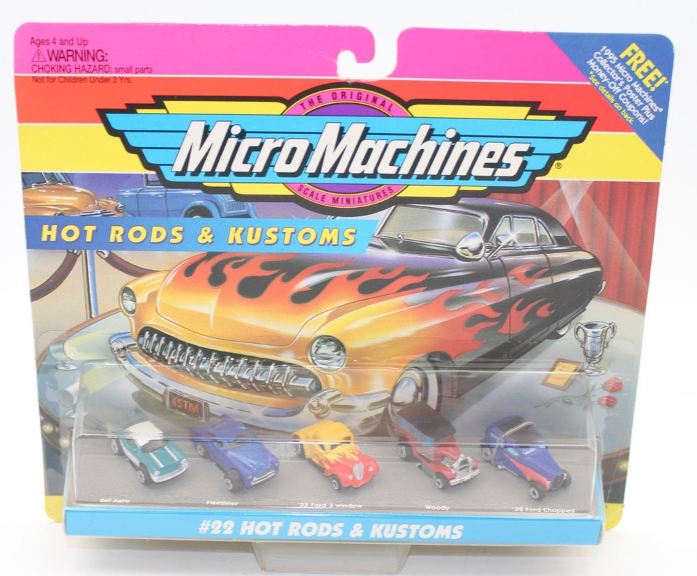 1994 Micro Machines #22 Hot Rods & Kustoms Factory Sealed 75030 A16