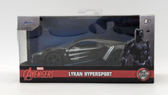Jada Toys Marvel Avengers Lykan Hypersport Die Cast Black Car New
