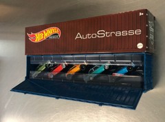 HOT WHEELS AUTO STRASSE SHIPPING CONTAINER BIN FACTORY SEALED BOX SET OF 5
