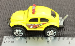2000 Matchbox – Volkswagen Beetle 4×4 Baja Bug Yellow Car – Sand Desert Rescue