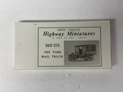 Jordan Highway Miniatures 360-215 1925 Ford Mail Truck Kit