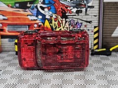 2005 Hot Wheels #53 Scion xB Transparent Red 1/64 First Editions X-Raycers New