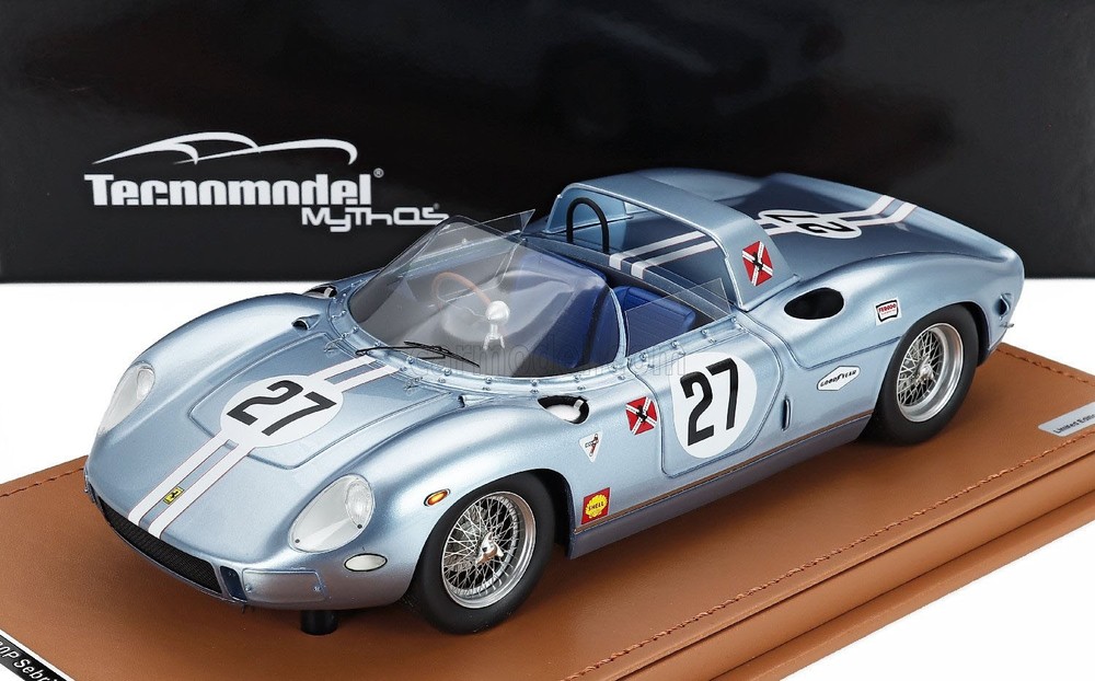 Tecnomodel FERRARI 330P 4.0L V12 SPIDER 12h SEBRING 1965 KOLB/FULP #27 1/18 New!