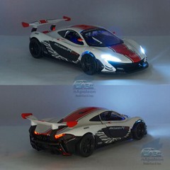 1:32 McLaren P1 GTR Race Car Model Diecast Toy Vehicle Collection Kid Gift White