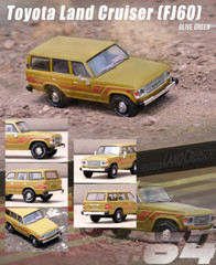 1/64 Die Cast TOYOTA LAND CRUISER FJ60 Model Truck – GREEN –