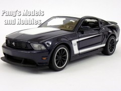 2012 Ford Mustang Boss 302 1/24 Scale Diecast Model by Showcasts – Black w/ BOX
