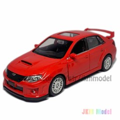 1/36 Subaru WRX STI Model Car Alloy Diecast Toy Vehicle Collection Gift Kids Red
