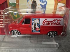 Johnny Lightning Coca-Cola International 1964 Ford Falcon 1977 Ford Van Lot Of 2