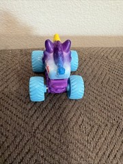 Monster Jam Mini Sparkle Smash Unicorn Purple Cage Blue Wheels Series 8 #635