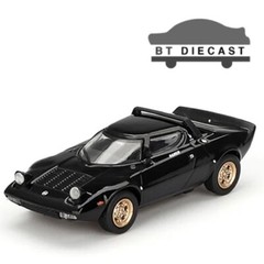 MINI GT LANCIA STRATOS HF STRADALE 1/64 DIECAST MODEL NERO BLACK MGT00846