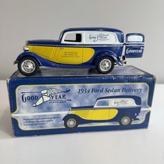 1/25 1934 Ford Sedan Delivery Good Year Bank Spec Cast Box