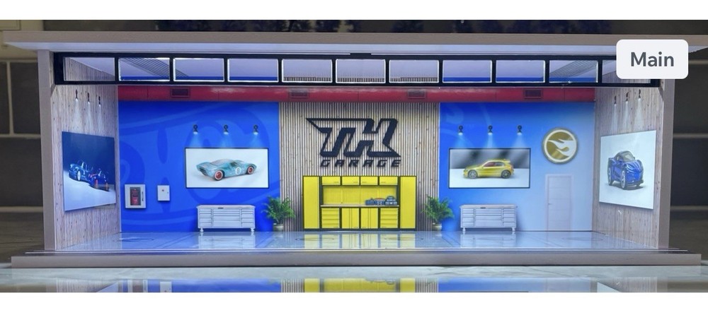HW TREASURE HUNT Theme FOR Hot Wheels 1:64 Model Diorama Garage LED Lighting