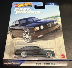 Hot Wheels Fast & Furious Premium 1991 BMW M5 Black 1:64 Diecast Unopened