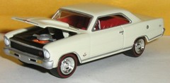 1/64 = 1966 CHEVROLET / CHEVY NOVA 327 SS / Rubber Tire Muscle Car FREE SHIPPING
