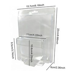 5-50x Clear Protector Display Case Clamshell For MINI GT Mijo Diecast Model Cars