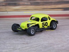 1936-1938 Chevy Coupe Modified Dirt Legends Race Car Model 1/64 Scale H