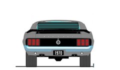 1970 FORD MUSTANG BOSS 302 LIGHT SILVER SPECIAL ORDER CAR 1:18 ACME A1801893