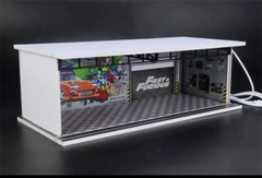 The Fast & Furious Hot Wheels Garage Theme 1:64 Model Diorama With LED Lighting