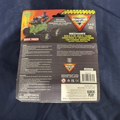Monster Jam Grave Digger Mechanix 1:43 Monster Truck Kids Play