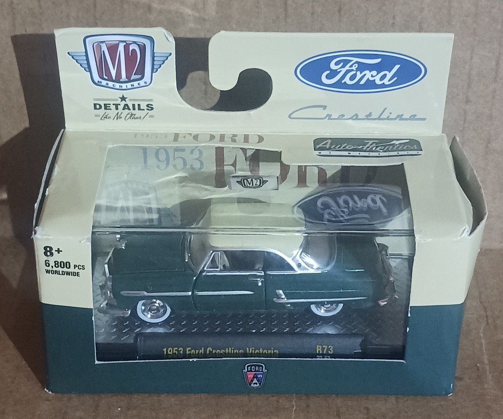M2 MACHINES: “1953 Ford Crestline Victoria” Green 1:64 NIP- 2022