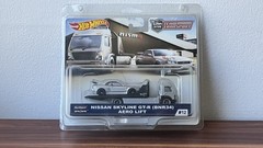Hot Wheels NISMO Team Transport Nissan Skyline GT-R BNR34 Aero Lift BLACK CHROME