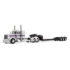 DCP -Peterbilt 389 Flat top sleeper cab with Fontaine Magnitude Tri axle lowboy