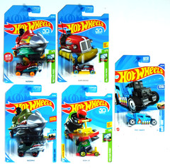 Hot Wheels – Bazoomka/Bump Around/Boom Car/Pixel Shaker-Lot of 5.