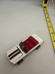 Hot Wheels 1983 Mattel ’65 Ford Mustang Convertible (C02) 1/64 Diecast White Car