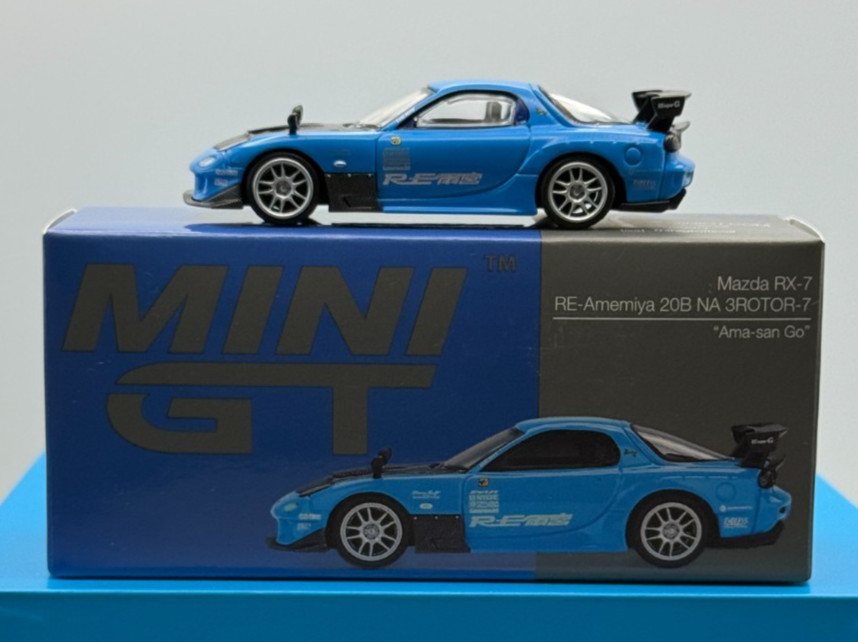 Mini GT Mazda RX-7 RE-Amemiya 20B NA 3ROTOR-7 “Ama-san Go” 1046