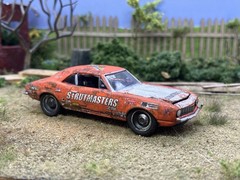 1969 Chevy Camaro Rusty Weathered Barn Find 1/64 Diecast Custom Greenlight Car