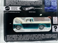 2026 RLC Exclusive Hot Wheels 1962 FORD F100 Teal / cream Red Line Club