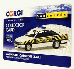 Vanguards 1/43 Scale VA14005 – Vauxhall Carlton 2.6Li – W.Mercia Police