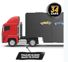 Toy Truck Car Carrier Truck Toy with 34 Storage Space 10 Pull Back Cars New
