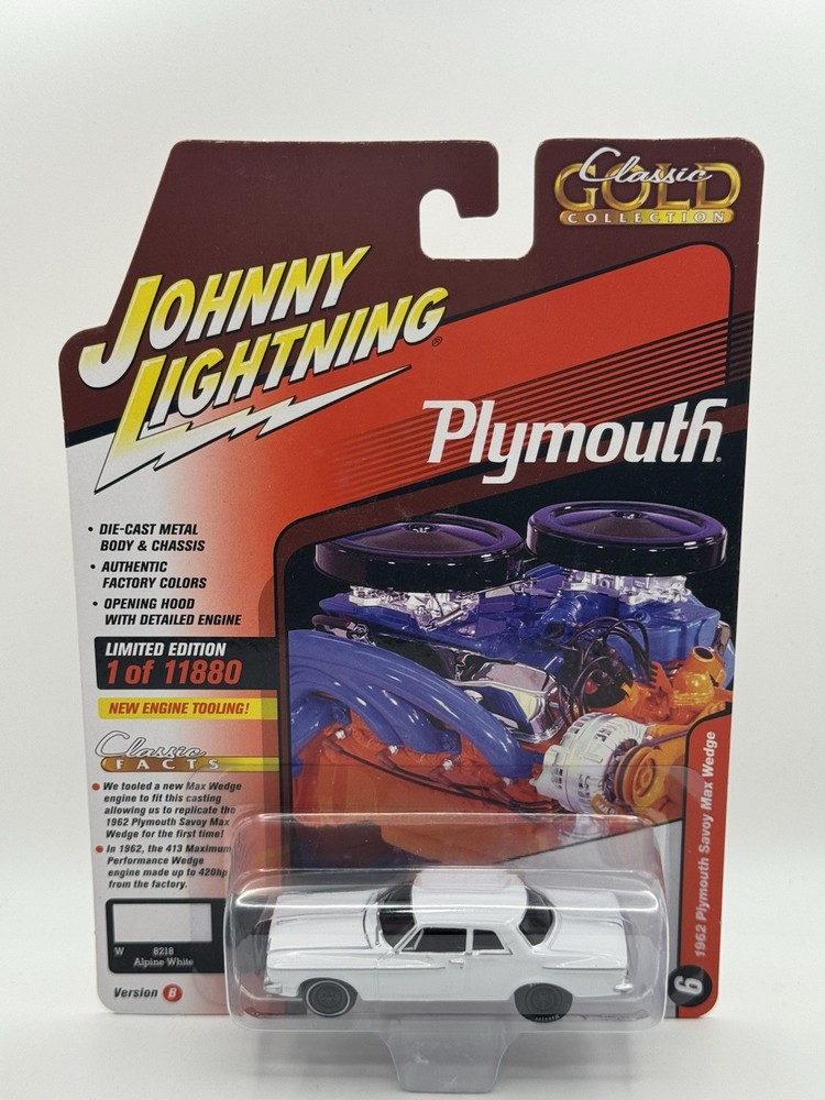 Johnny Lightning Limited Edition 62 Plymouth Savory Max Wedge – 1:64 Diecast Car