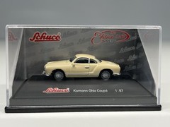 SCHUCO 1:87 KARMANN GHIA COUPE CREAM HO / OO MODEL RAIL DIECAST MODEL CAR