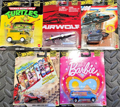 Hot Wheels Premium PopCulture G.I. Joe Cobra H.I.S.S. + AIRWOLF + TMNT + Barbie