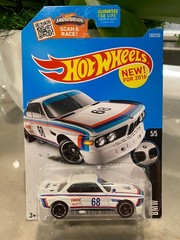 2016 Hot Wheels ’73 BMW 3.0 CSL Race Car #5/5 White BMW Series