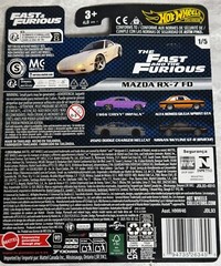 2025 Hot Wheels Premium Fast & Furious , Mazda RX-7 FD,Free shipping & Protecter