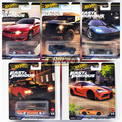 Hot Wheels Fast & Furious Premium Car Culture – 2025 L Case – 5 Cars Set
