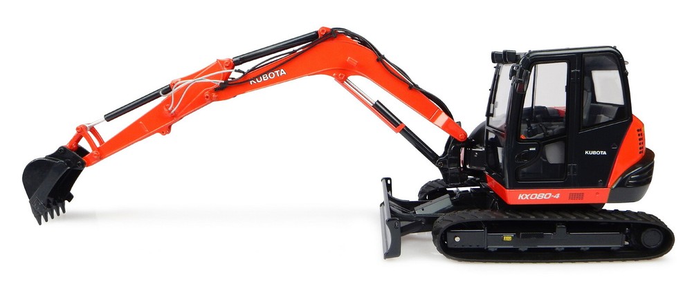 UH 1/24 Kubota KX080-4 Compact Excavator Diecast Model UH8102