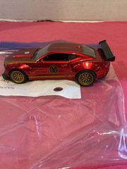 587-Metallic Red Marvel Iron Man 2016 Chevy Camaro SS Die Cast Car 5 Inch