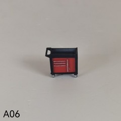 1/64 Diorama Car Garage Tool Cart Model Diecast Car Repair Workshop Accessories