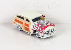 2007 Release Series 3 1949 Ford 49 Woody Wagon White Flamed Diecast 1:64