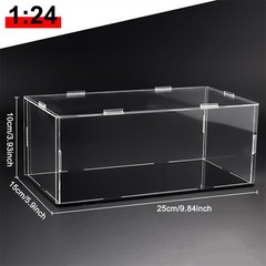 US Clear Display Case Storage Box For Collectibles Figures Doll Toys Models Cars