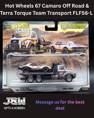 Hot Wheels 67 Camaro Off Road & Terra Torque Team Transport FLF56-L 1/64