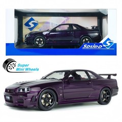 Solido 1:18 1999 Nissan Skyline GT-R (BNR34) Z-Tune – Midnight Purple
