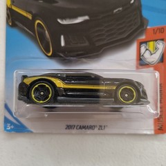 2018 Hot Wheels Muscle Mania 2017 Camaro ZL1, Black, Collector Number 312