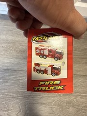 Fastlane Fire Rescue 21 Truck Pull Back N Go Toyrus Model 1:50 Die Cast Scale