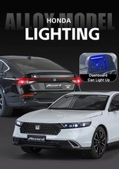 1:18 Honda Accord Sedan Diecast Model Collectible with Sound & Light Features