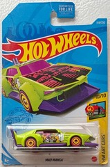 Hot Wheels 2021 HW Art Cars #10/10 Mad Manga #GTC32 1:64 Scale